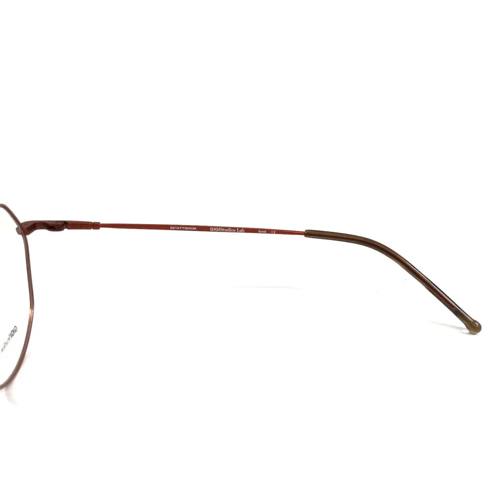 Gigi Studios Eyeglasses Frame DETROIT 8069/8 Matte Rust Bronze Brown 49-20-140